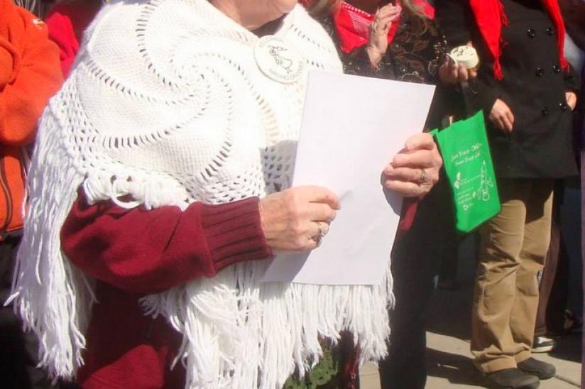 Raging granny lends her voice to Kelowna protests