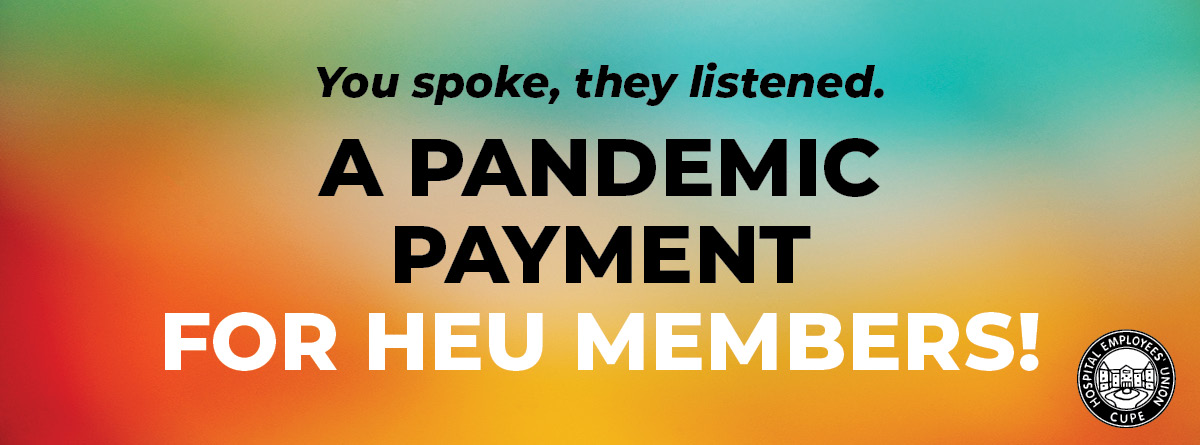 Province annouces pandemic payment for health care workers