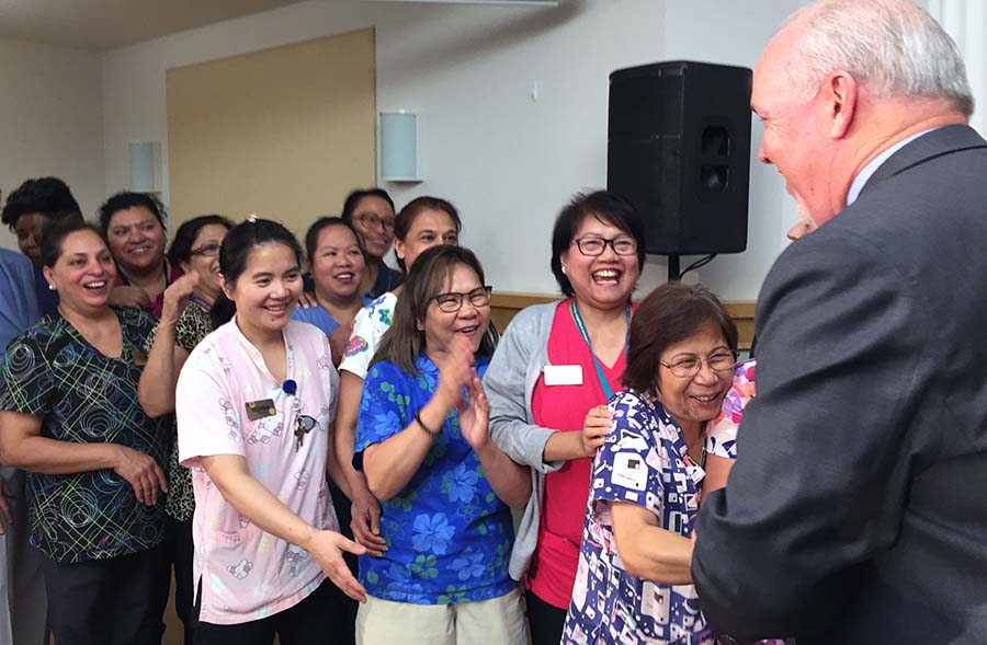 Care Aides meet Premier John Horgan