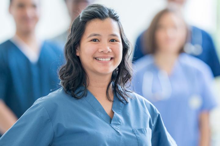 Confident health care worker