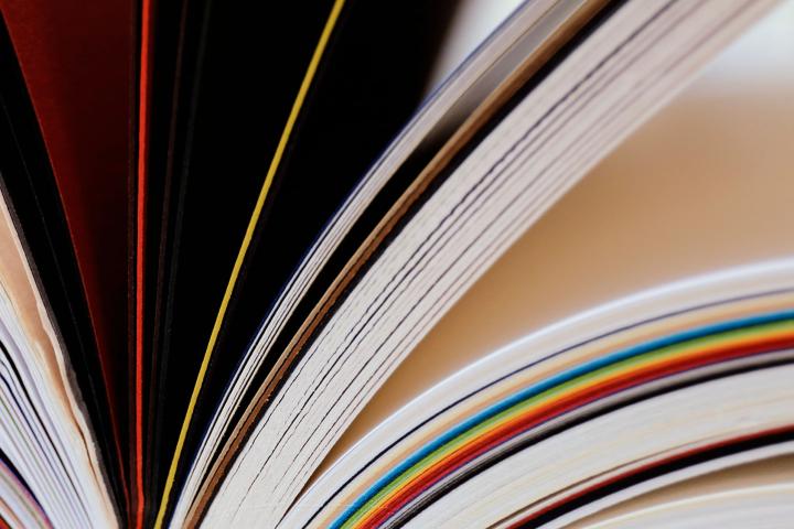 pages of an open book