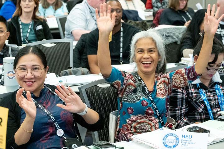 HEU members enjoying the 2024 convention
