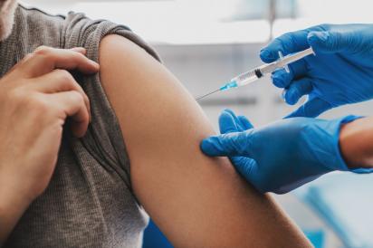 vaccine being administered in arm