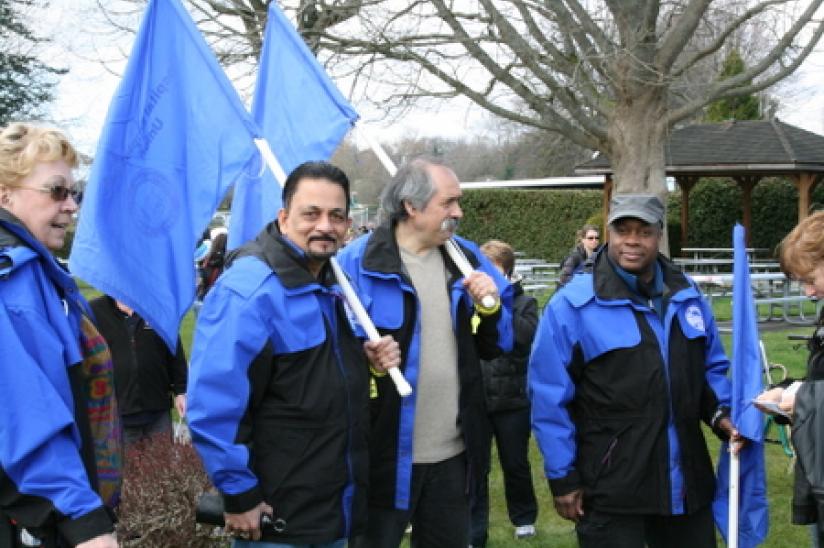 rally HEU #wiunion #weareone #xborder rally wisconsin trade union Peace Arch