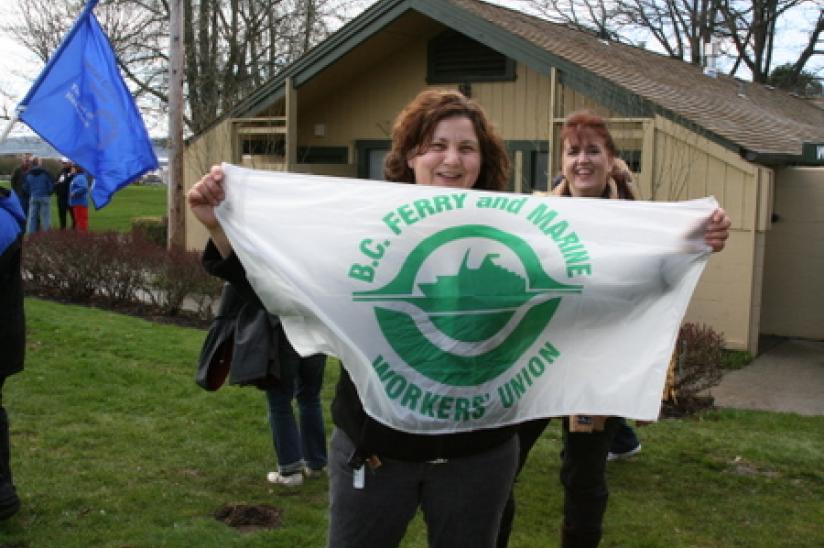 rally HEU #wiunion #weareone #xborder rally wisconsin trade union Peace Arch