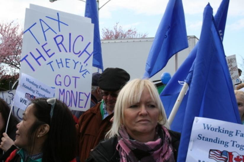 rally HEU #wiunion #weareone #xborder rally wisconsin trade union Peace Arch