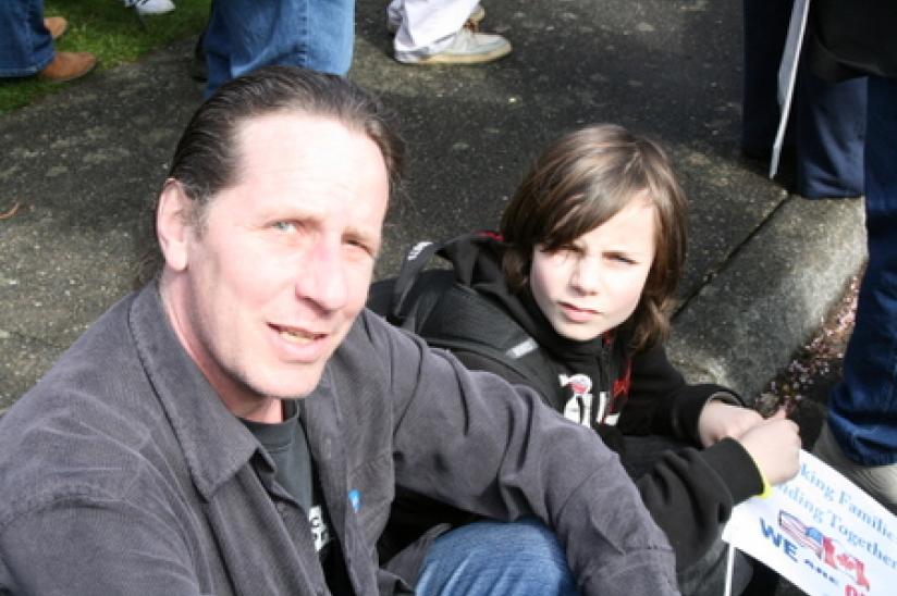 rally HEU #wiunion #weareone #xborder rally wisconsin trade union Peace Arch