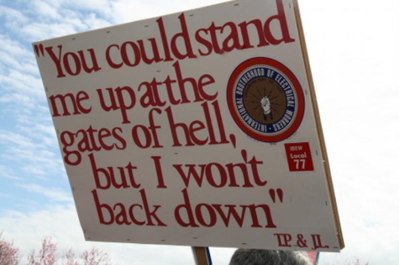 rally HEU #wiunion #weareone #xborder rally wisconsin trade union Peace Arch