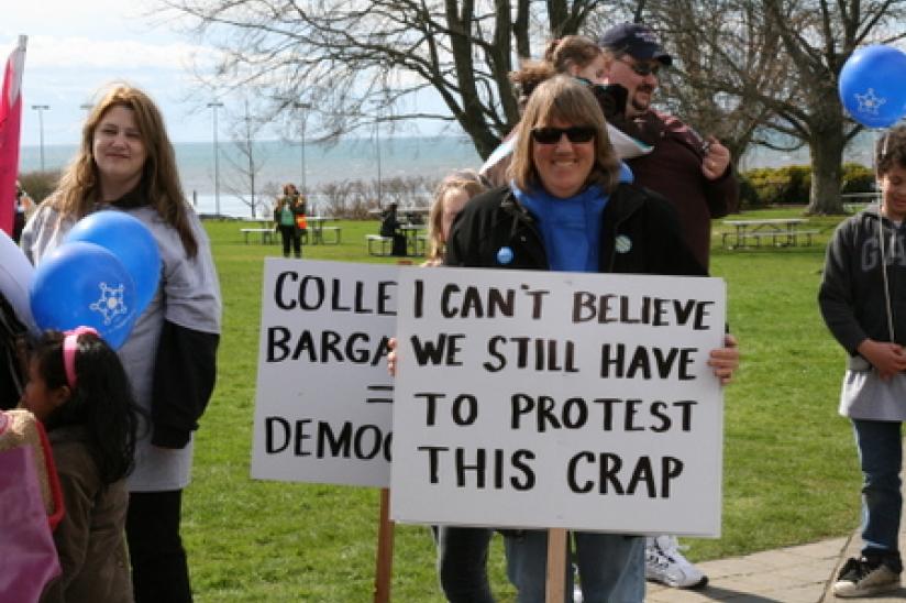 rally HEU #wiunion #weareone #xborder rally wisconsin trade union Peace Arch