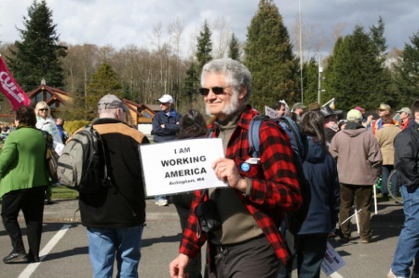 rally HEU #wiunion #weareone #xborder rally wisconsin trade union Peace Arch
