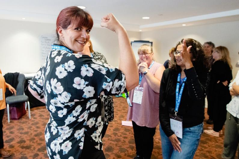 Women celebrating strength