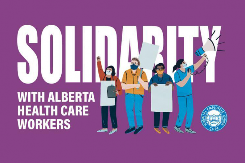 Solidarity with Alberta health care workers